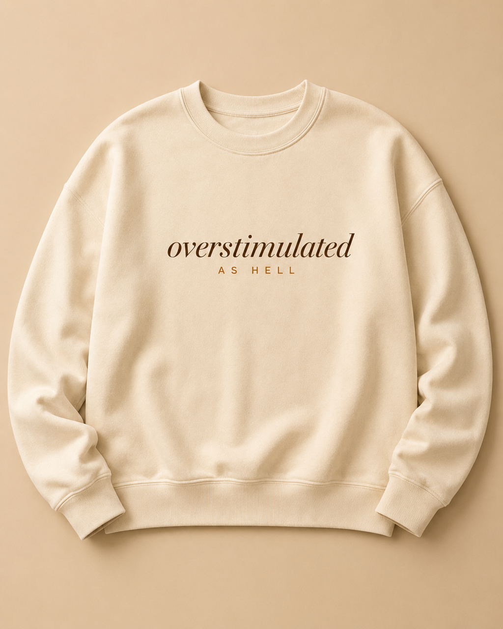 Crème State Of Mind Crewneck